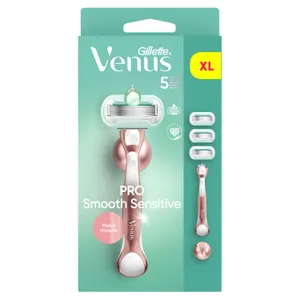 Skustuvas VENUS Extra Smooth Sensitive Platinum Rosegold, 3 galvutės