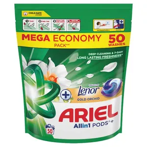 Skalbimo kapsulės ARIEL Gold Orchid, 50 skalb.