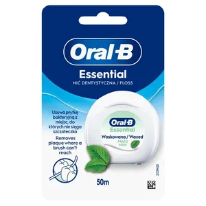 Dantų siūlas ORAL-B Essential, Waxed Mint, 50 m