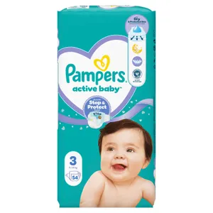 Sauskelnės PAMPERS Active Baby, Value Pack Minus, 3 dydis, 54 vnt.