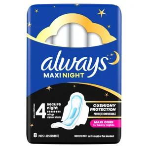 Higieniniai paketai ALWAYS Maxi, Secure Night, S4, 8 vnt.