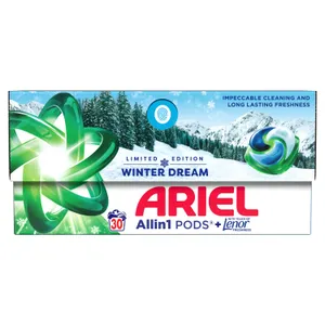 Skalbimo kapsulės ARIEL Winter Dream, 30 skalb.