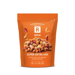 Skrudintų riešutų mišinys RIFAI, SUPER EXTRA MIX, sūdytas, 250 g