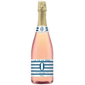 Nealkoholinis putojantis vynas LA VIE EN ZERO, rose, 0%, 0,75 l