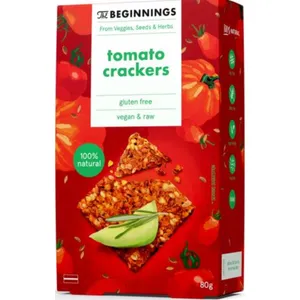 Pomidorų krekeriai THE BEGINNINGS, 80 g