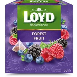 Vaisinės arbatos gėrimas LOYD, miško uogų skonio, 50 x 2g