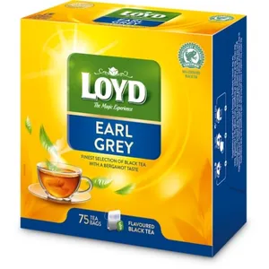 Juodoji arbata LOYD Earl Grey, 75 x 1.7g