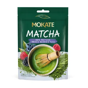 Žaliosios arbatos gėrimas MOKATE, Matcha, įvairių uogų skonio, 40 g.