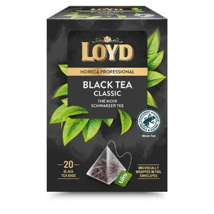 Juodosios arbatos gėrimas LOYD HORECA black, piramidės, 20 x 2g