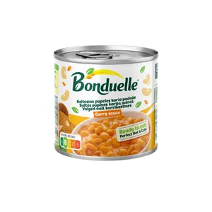 Baltos pupelės kario padaže BONDUELLE, 430 g