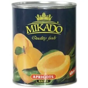 Abrikosų puselės MIKADO, 825 g/480 g