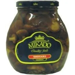 Marinuoti grybai MIKADO SHIITAKE, 530 g / 310 g