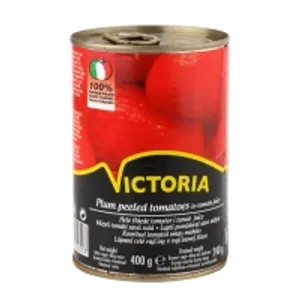 Pomidorai  savo sultyse VICTORIA, be odelės, 400/240 g