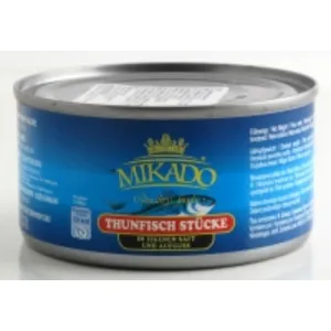 Tunų gabalai savo sultyse MIKADO, 185 / 130 g