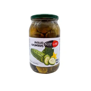 Marinuoti agurkai TASTE LAND, 860 g / 460 g
