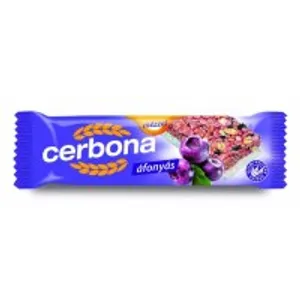 Dribsnių batonėlis CERBONA Blueberry, su jogurtiniu glaistu, 20 g
