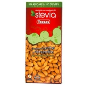 Šokoladas TORRAS, pieniškas su migdolais, 125 g