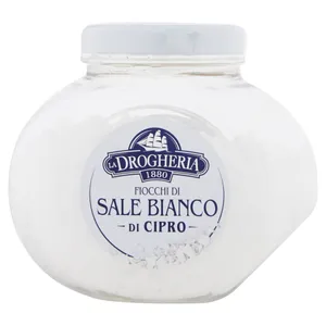 Kipro baltoji jūros druska LA DROGHERIA, dribsniai, 100 g