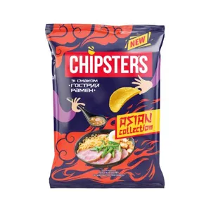 Bulvių traškučiai CHIPSTER'S, aštraus Ramen skonio, 90g