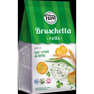 Brusketa FLINT, grietinės ir žolelių skonio, 65 g
