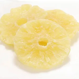 Džiovinti ananasų žiedai su cukrumi, kg D