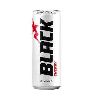 Energinis gėrimas BLACK ENERGY be cukraus, skardinė, 250 ml