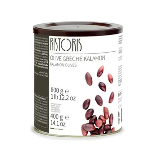 Kalamon alyvuogės RISTORIS, su kauliukais, 800g/400g