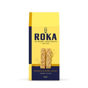 Sūrio lazdelės ROKA Gouda, su sezamo sėklomis, 80 g