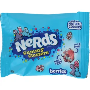 Kramtomieji saldainiai NERDS, uogų skonio, 45 g
