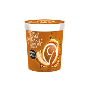 Itališki ledai  G7, su sūdytos karamelės kremu, 500 ml