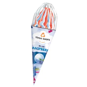 Valgomieji ledai THREE BEARS Blue Raspberry, vafliniame ragelyje, 150 g, 270 ml