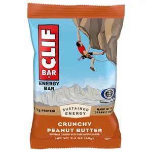 Energinis batonėlis, CLIF,su traškiu riešutų sviestu, 68 g