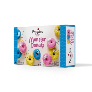 Spurgos POPPIES, Monster Donuts, (3x3) 9 vnt, 324g
