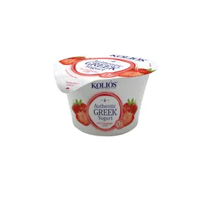 Graikiškas jogurtas KOLIOS, 0%, autentiškas, su braškėmis,150 g