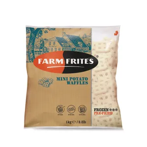 Šaldytos bulvytės FARM FRITES, mini vafliukai, 1 kg