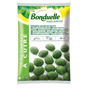Šaldyti smulkinti špinatai BONDUELLE, 2,5 kg