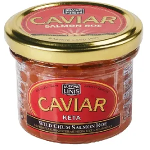 Laukinių ketų lašišos ikrai PREMIUM, 100 g