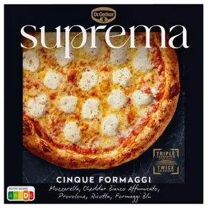 Šaldyta pica SUPREMA Cinque Formaggi, 492g