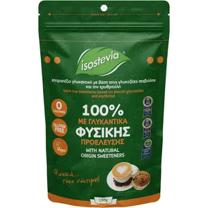 Saldiklių mišinys ISOSTEVIA, su steviolio glikozidų, 150 g