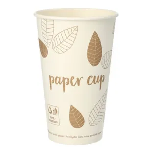 Vienkartiniai puodeliai, popierius, 400 ml, D 9 cm, 50 vnt