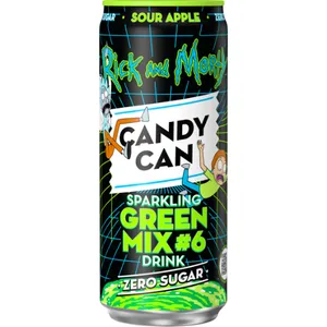 Gazuotas gaivusis gėrimas CANDY CAN Rick & Morty Green mix, 0.33 l  D