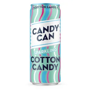 Gazuotas gaivusis gėrimas CANDY CAN Cotton Candy, 0.33 l
