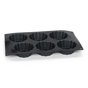 Kepimo forma, silikonas, 6 tartaletės, D 8 cm, H 3,5 cm, vnt