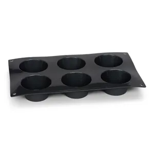 Kepimo forma, silikonas, 6 keksiukai, D 7 cm,  H 3,5 cm, vnt