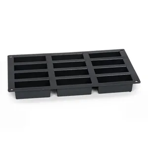 Kepimo forma, silikonas, 12 financier, 8 x 3 cm, H 3,5 cm, vnt