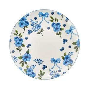 Lėkštė Bluberry, porcelianas, D 22 cm, vnt