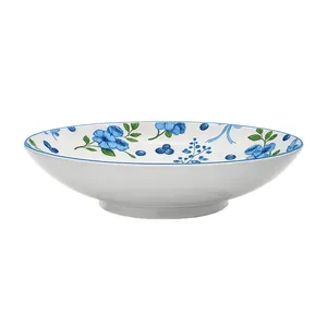 Lėkštė Bluberry, gili, porcelianas, 650 ml, D 22 cm, H 4,5 cm, vnt