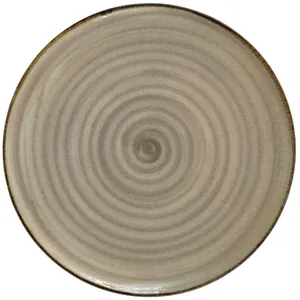 Lėkštė Circle Sand, porcelianas, D 28 cm, vnt