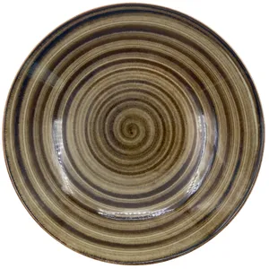 Lėkštė Circle Grey, gili, porcelianas, 650 ml, D 22, H 4,5 cm, vnt