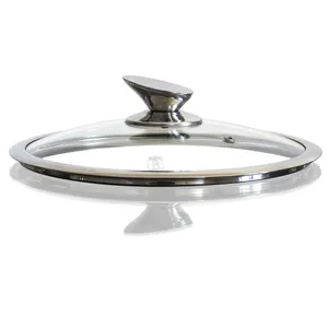Dangtis keptuvei, grūdintas stiklas/nerūdijantis plienas, D 24 cm, vnt